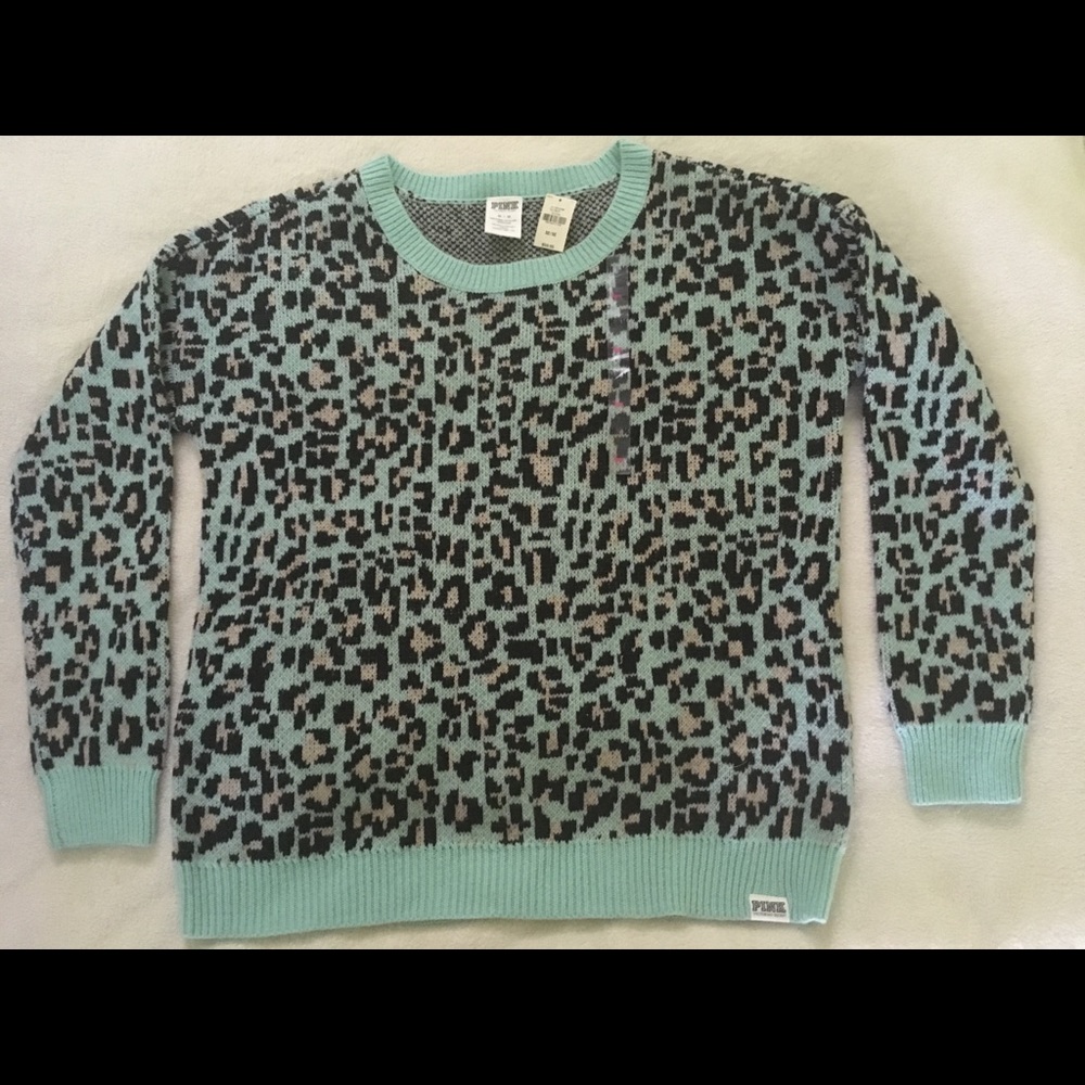 Leopard Print PINK Victoria’s Secret Sweater